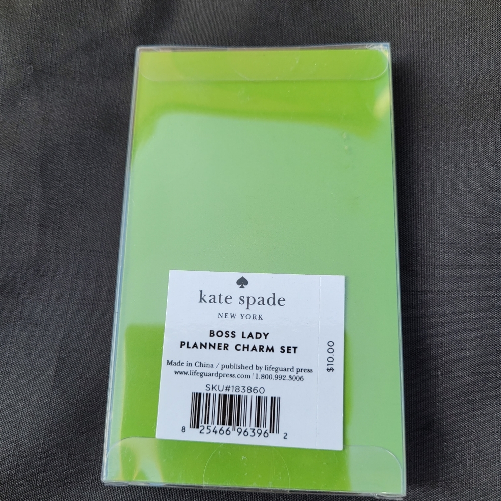 KATE SPADE boss lady planner charm set NWT - Picture 2 of 2